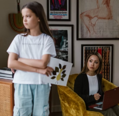 Teenager and caregiver working through an ADHD evaluation together